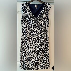 Anne Klein size 14 ruched sheath dress